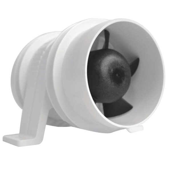 Attwood Turbo 3000 Series Water-Resitant, In-Line Blower - 12V - White - Image 2