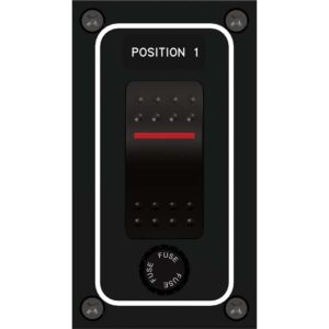 Paneltronics Waterproof Panel - DC 1-Position Illuminated Rocker Switch & Fuse
