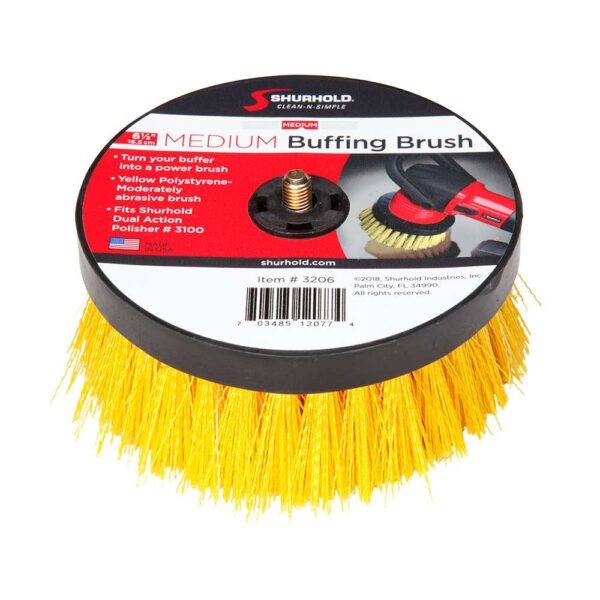 Shurhold 6-" Medium Brush f-Dual Action Polisher