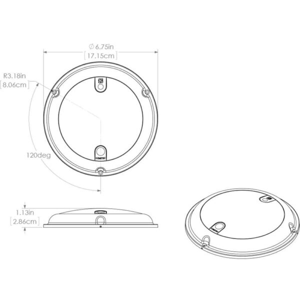 Lumitec TouchDome - Dome Light - Polished SS Finish - 2-Color White-Red Dimming - Image 4