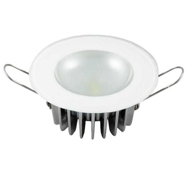 Lumitec Mirage - Flush Mount Down Light - Glass Finish-No Bezel - 4-Color Red-Blue-Purple Non Dimming w-White Dimming