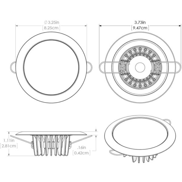 Lumitec Mirage - Flush Mount Down Light - Glass Finish-No Bezel - Warm White Dimming - Image 5