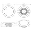 Lumitec Mirage - Flush Mount Down Light - Glass Finish-Polished SS Bezel - 2-Color White-Blue Dimming - Image 3