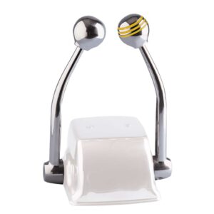 Schmitt Marine Standard Control Arm Set w-Gold Throttle Knob & Plain Shift Knob