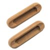 Whitecap Teak Oblong Drawer Pull - 4-1-16"L - 2 Pack
