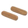 Whitecap Teak Oblong Drawer Pull - 4-1-16"L - 2 Pack - Image 2