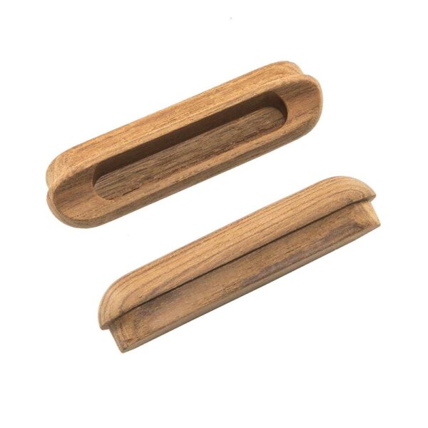 Whitecap Teak Oblong Drawer Pull - 4-1-16"L - 2 Pack - Image 3