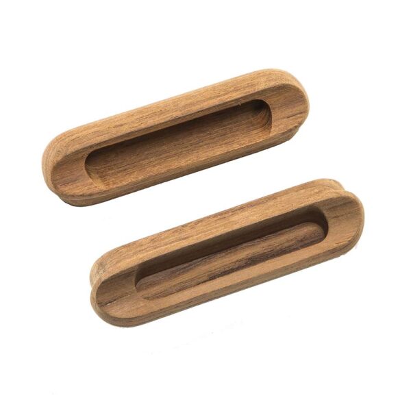 Whitecap Teak Oblong Drawer Pull - 4-1-16"L - 2 Pack - Image 4
