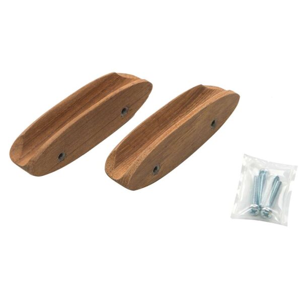 Whitecap Teak Oval Drawer Pull - 4"L - 2 Pack - Image 4
