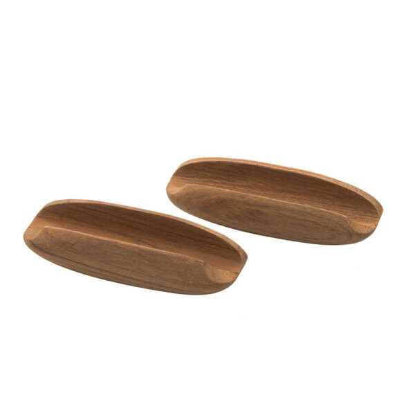Whitecap Teak Oval Drawer Pull - 4"L - 2 Pack - Image 2