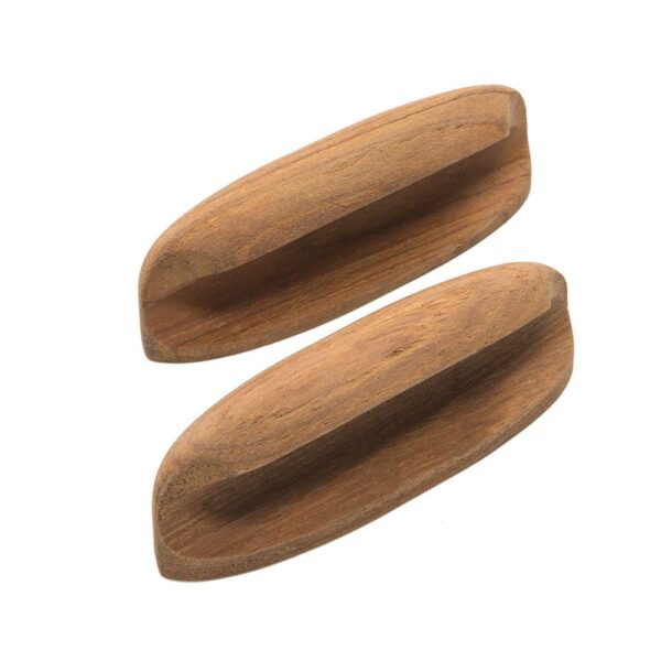 Whitecap Teak Oval Drawer Pull - 4"L - 2 Pack - Image 3