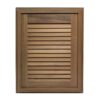 Whitecap Teak Louvered Door & Frame - Right Hand - 15" x 20" - Image 2