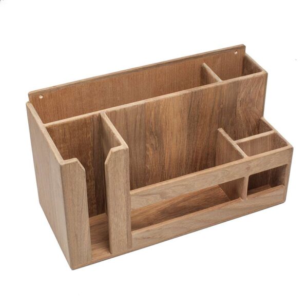 Whitecap Teak Dish-Cup-Utensil Holder - Image 2