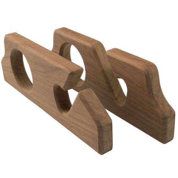 Whitecap Teak Two-Rod Storage Rack - Pair - Image 2