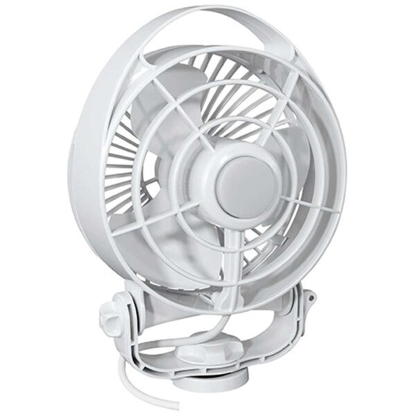 SEEKR by Caframo Maestro 12V 3-Speed 6" Marine Fan w-LED Light - White