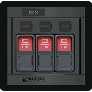 Blue Sea 1148 Remote Control Panel w-(3) 2145 Remote Control Contura Switch