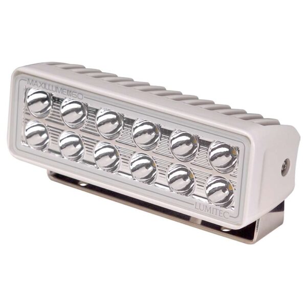 Lumitec Maxillume h60 - Trunnion Mount Flood Light - White Dimming - White Housing - Image 2