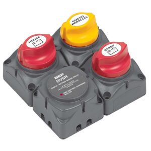 BEP Square Battery Distribution Cluster f-Single Engine w-Two Battery   Banks