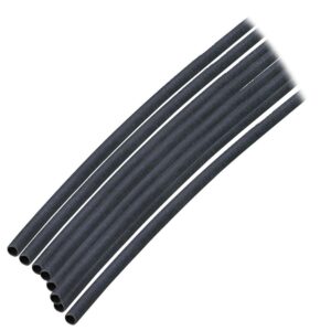 Ancor Adhesive Lined Heat Shrink Tubing (ALT) - 1-8" x 12" - 10-Pack - Black