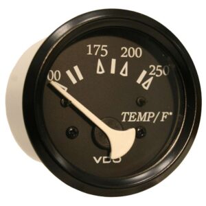 VDO Cockpit Marine 52mm (2-1-16") 250 F Water Temperature Gauge - Black Dial-Bezel
