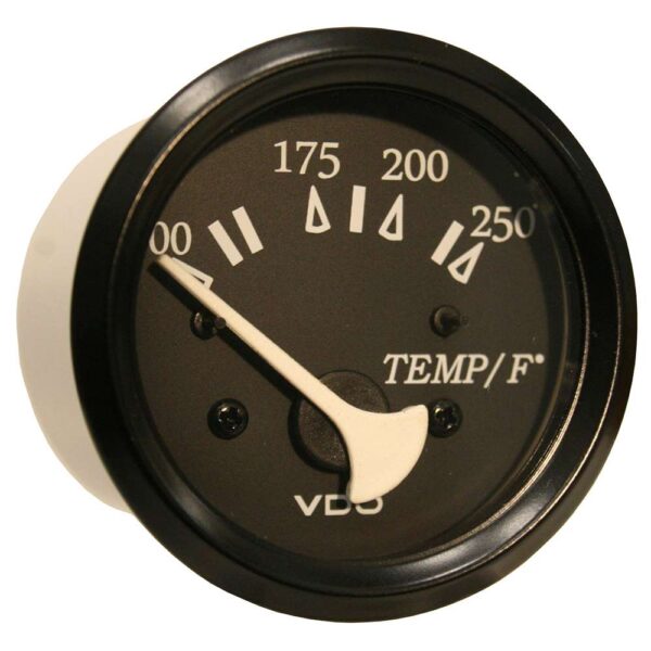 VDO Cockpit Marine 52mm (2-1-16") 250 F Water Temperature Gauge - Black Dial-Bezel