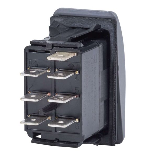 Blue Sea 7936 Contura II Switch DPDT Black - ON-OFF-ON - Image 2