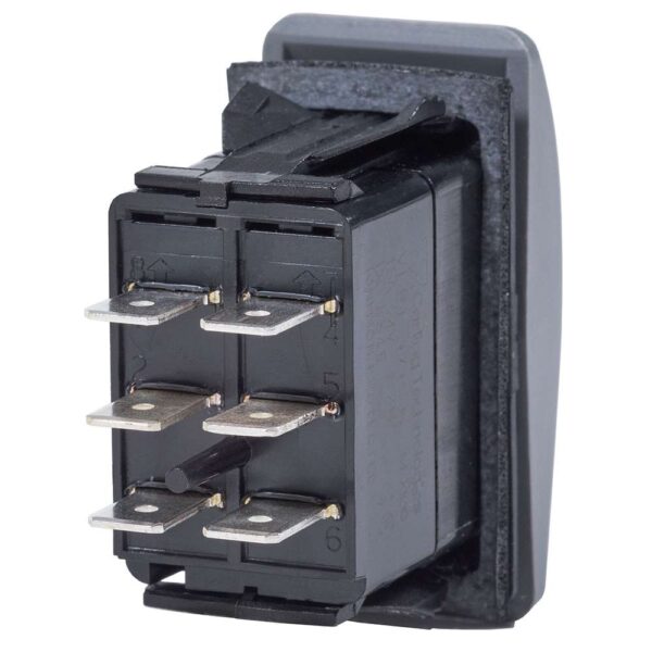 Blue Sea 7938 Contura II Switch DPDT Black - (ON)-OFF-(ON) - Image 2