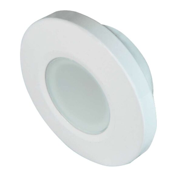 Lumitec Orbit Flush Mount Down Light - Blue Non-Dimming, Red Non-Dimming & White Dimming w-White Housing - Image 3