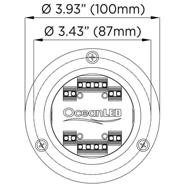 OceanLED Sport S3166S Underwater LED Light - Ultra White - Image 4
