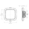 Lumitec Square Mirage Down Light - Spectrum RGBW Dimming - Polished Bezel - Image 3