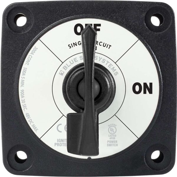 Blue Sea 6004200 Single Circuit ON-OFF w-Locking Key - Black - Image 2