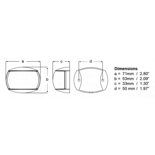 Hella Marine NaviLED Port & Starboard Pair - 2nm - Colored Lens-White Housing - Image 2