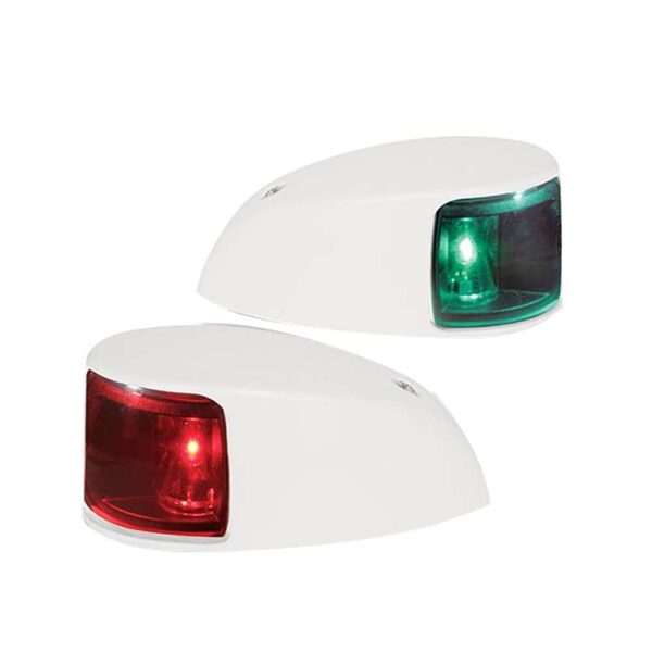 Hella Marine NaviLED Deck Mount Port & Starboard Pair - 2nm - Colored Lens-White Housing