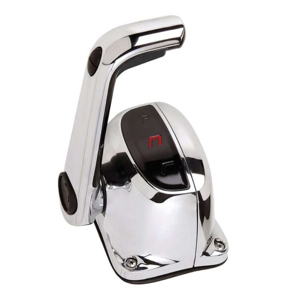 UflexSingle Lever Top Mount Control w-Neutral Lock & Trim Switch - Chrome