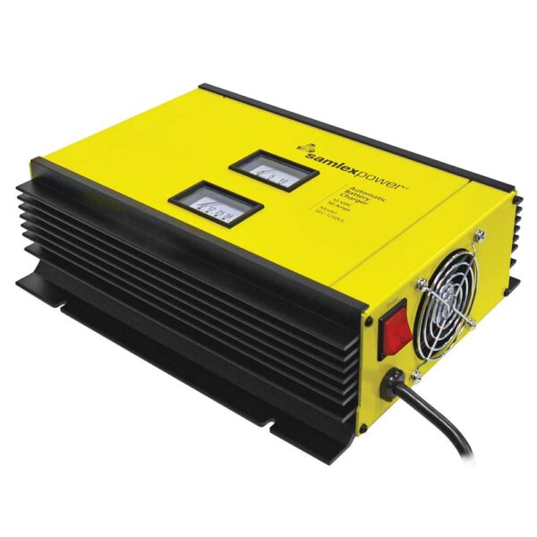 Samlex 50A Battery Charger - 12V - 2-Bank - 3-Stage w-Dip Switch & Lugs - Includes Temp Sensor