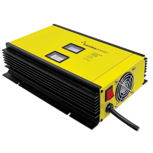 Samlex 80A Battery Charger - 12V - 2-Bank - 3-Stage w-Dip Switch & Lugs - Includes Temp Sensor