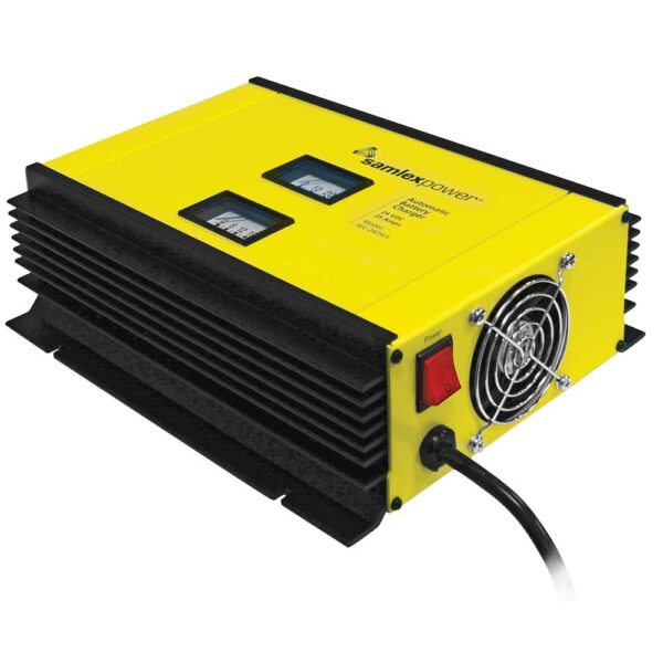 Samlex 25A Battery Charger - 24V - 2-Bank - 3-Stage w-Dip Switch & Lugs - Includes Temp Sensor