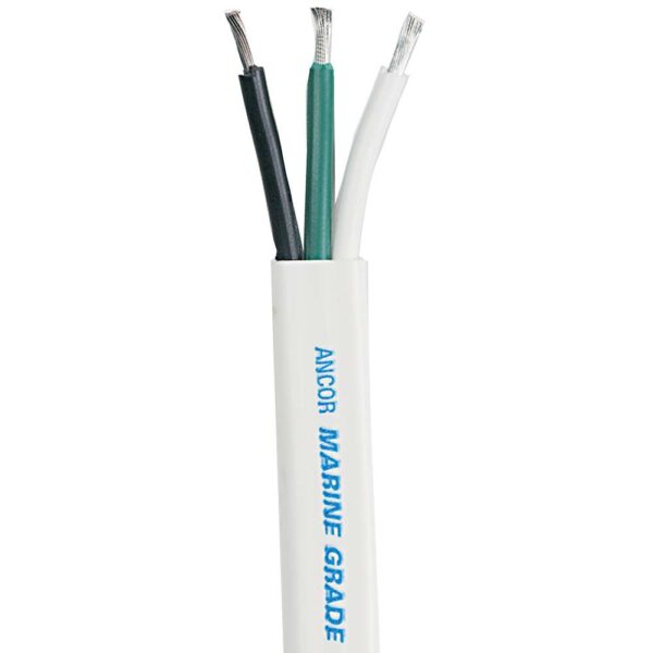 Ancor White Triplex Cable - 14-3 AWG - 500'