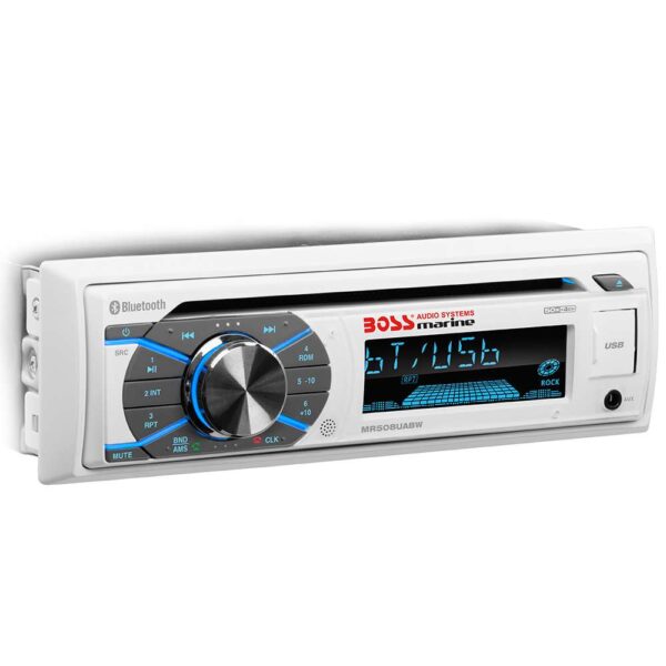 Boss Audio MR508UABW Marine Stereo w-AM-FM-CD-BT-USB - Image 2