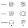RIGID Industries D-Series PRO Flush Mount - Spot LED - Midnight Edition - Pair - Black - Image 2