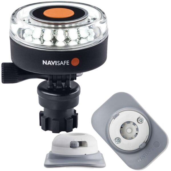 Navisafe Navilight 360 2NM White w-Navimount Base & RIB Mount - White