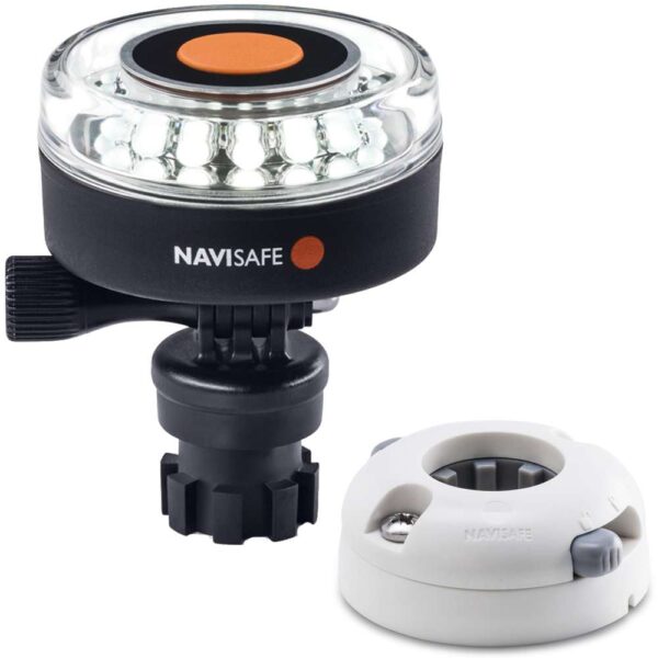 Navisafe Navilight 360 2NM White w-Navimount Base & Horizontal Mount - White
