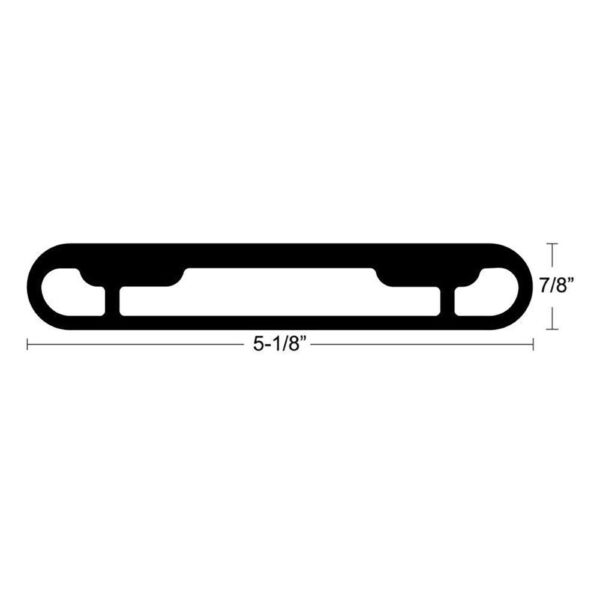 TACO T-Top Extrusion Plate Pre-Drilled for Grand Slams - 20" - Pair - Image 2