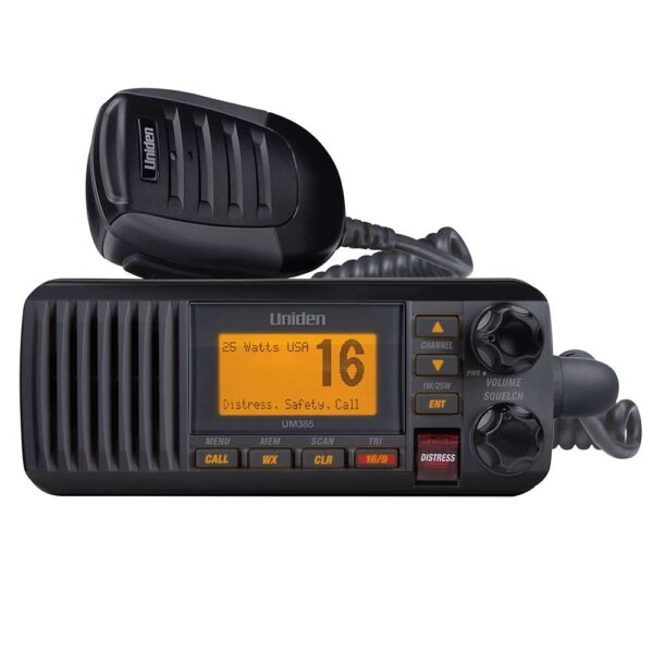 CW69337 Uniden UM385 Fixed Mount VHF Radio - Black