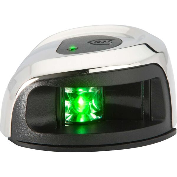 Attwood LightArmor Deck Mount Navigation Light - Stainless Steel - Starboard (green) - 2NM - Image 2