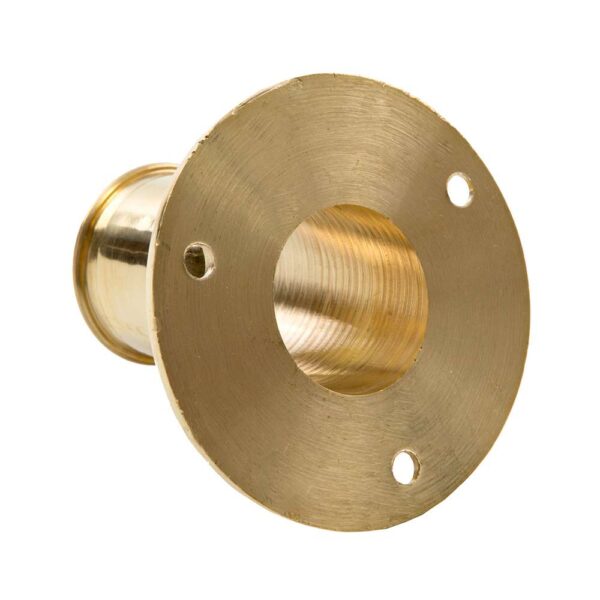 Whitecap Top-Mounted Flag Pole Socket Polished Brass - 1" ID - Image 2