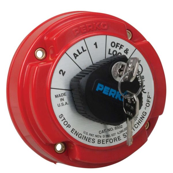 Perko Medium Duty Battery Selector Switch w-Key Lock - Image 2