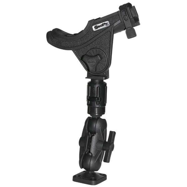 Scotty 162 1.5" Ball Mount w-Gear Head Post & 241 Side Deck Mount - Image 2