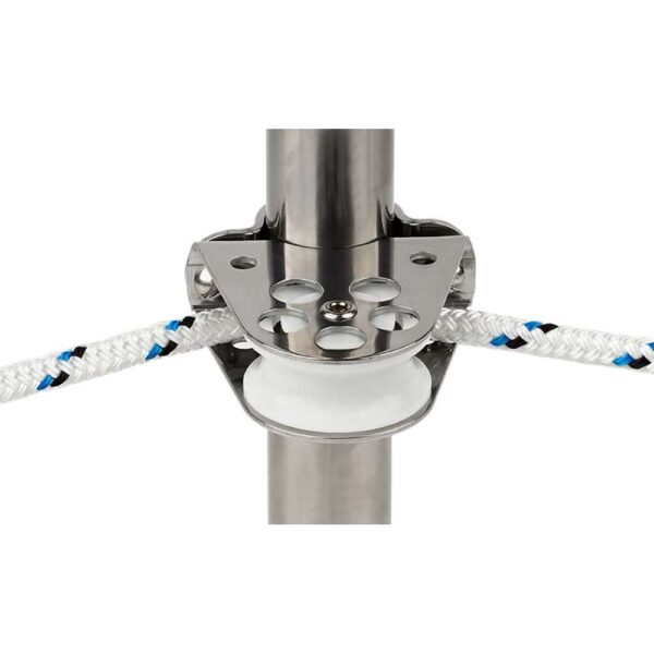 Schaefer Clamp-On Furling Line Stanchion Lead Block - 1" Ball Bearing - Image 2