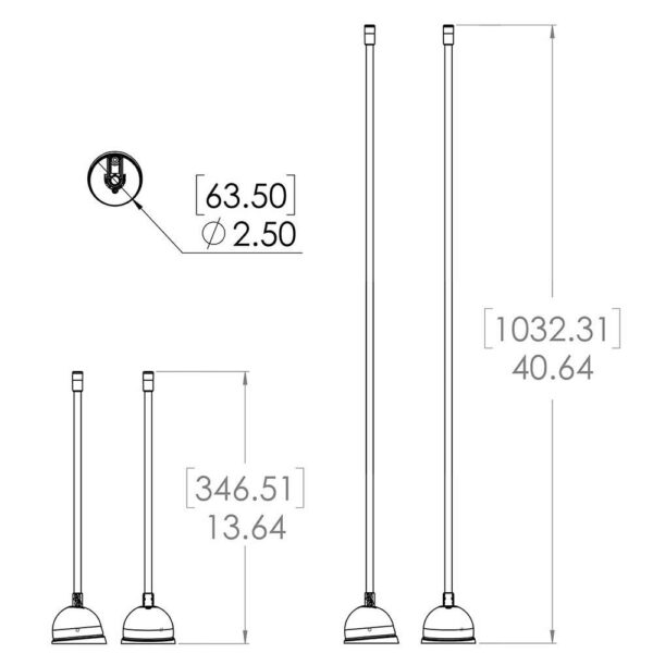 Lumitec Contour Anchor Light - 12" - Black Shaft White Base - Image 4